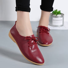 Load image into Gallery viewer, Plus size Loafers Women Shoes Lace up Moccasins