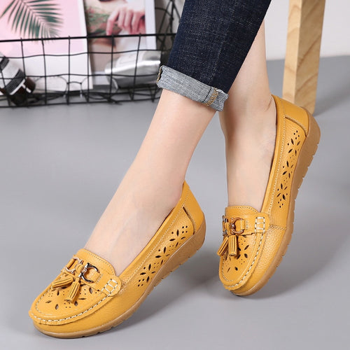 Summer mother shoes woman flats slip on