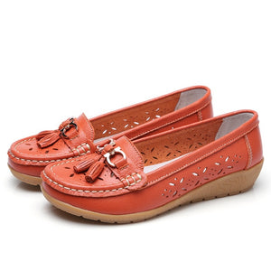 Summer mother shoes woman flats slip on