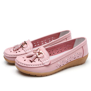 Summer mother shoes woman flats slip on