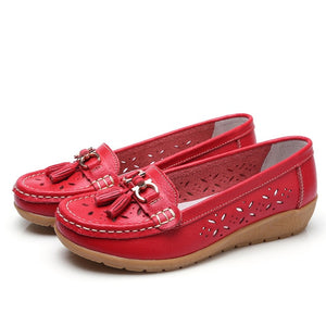 Summer mother shoes woman flats slip on