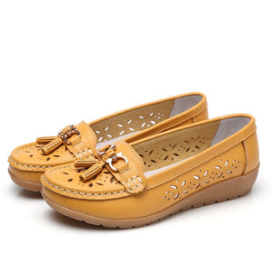 Summer mother shoes woman flats slip on