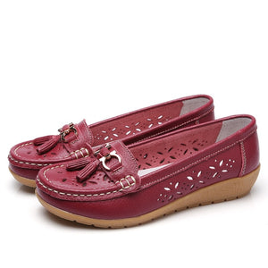 Summer mother shoes woman flats slip on