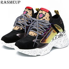 Load image into Gallery viewer, RASMEUP Women Chunky Street Sneakers Knit