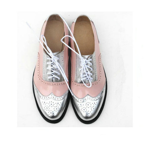 Vintage oxford shoes for women, flat shoes Plus Size Woman