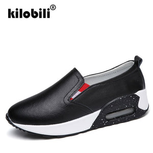 kilobili 2019 Spring Women Flat Sneakers Shoes Slip On